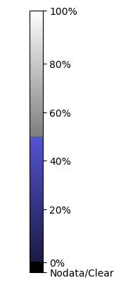 Cloud Probability color legend